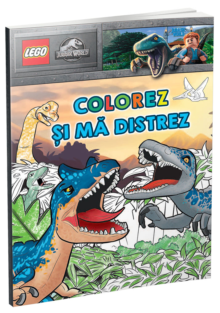 Colorez si ma distrez Jurassic World (carte de colorat)