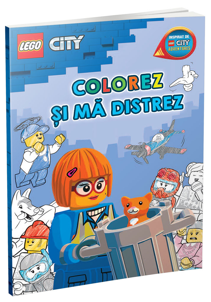 Colorez si ma distrez Orasul LEGO (carte de colorat)