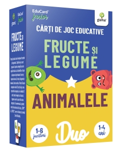DuoCard - Fructe și legume • Animalele - Editura Gama