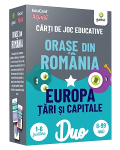 DuoCard - Orașe din România • Europa: Țări și capitale - Editura Gama