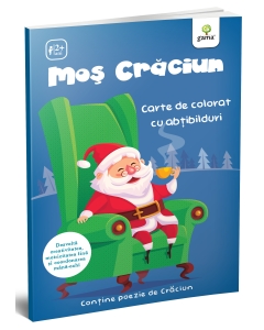 Moș Crăciun. Carte de colorat cu abțibilduri - Editura Gama