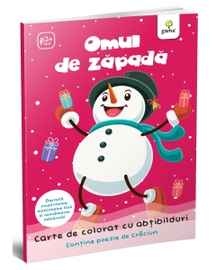 Omul de zăpadă. Carte de colorat cu abțibilduri - Editura Gama